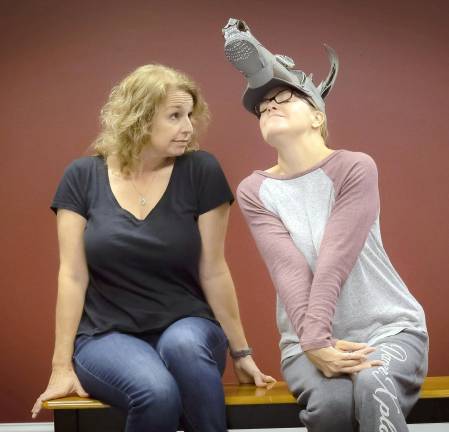 Melissa Fitch of Vernon (Hyppolyta/Titania) and Kelly Dacus-Smith of Sparta (Bottom) will be performing in North Star Theater Company’s production of A Midsummer Night’s Dream at Cornerstone Playhouse on Oct. 18-20, 25-27.