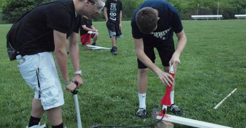 Algbra Math Rockets Algebra students use math skills to launch rockets