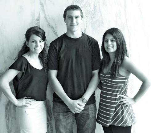 Sussex County Tech School's class officers, from left: Elena Melekos, president; Luke Magera, vice president, and Michelle Damiano, secretary.
