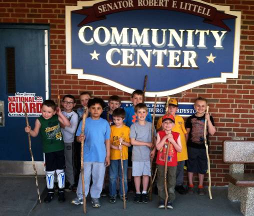Pack 298 Cub Scouts recently started making hiking sticks for their upcoming hike on the Appalachian Trail.
