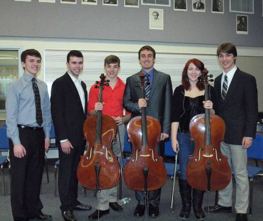 Pictured from left: Sean Gillen, Ryan McCotter, Christopher Ambrose, Michael Rossi, Kelsey Daly and Kyle Pitts. Not pictured: Christina Comizio, Dylan VonderLinden and Philip Warner.
