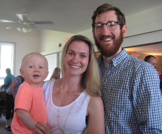 Mr. and Mrs. Josh Barlow and baby Asher are in attendance at the Sunday June 11 service.