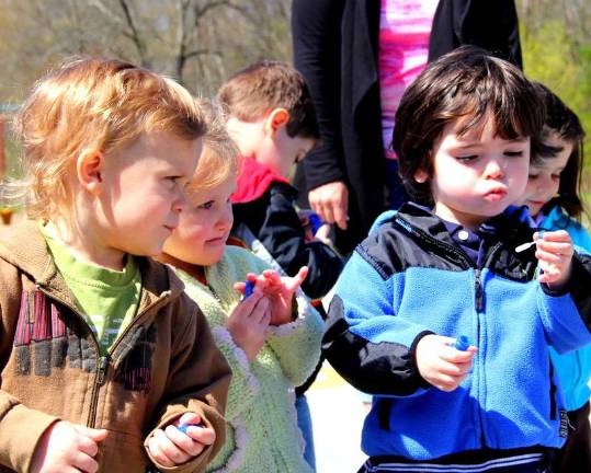Bubble blowing for Autism