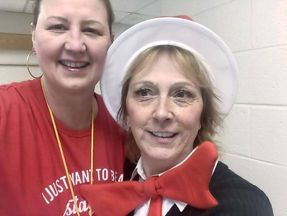 Teacher Assistant and Local Author Eleanor Wagner pictured with Paraprofessional Deb Schreyer.