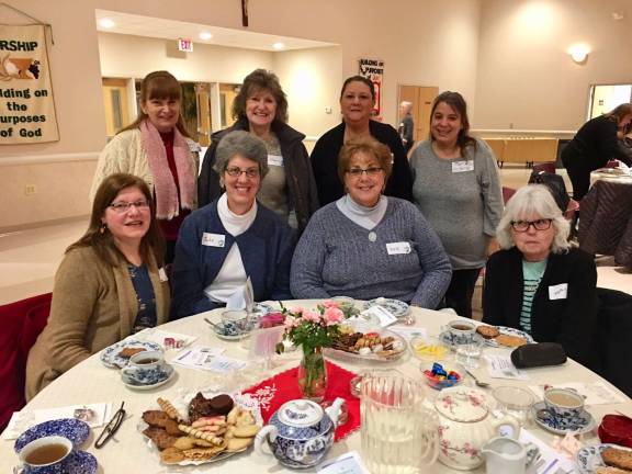 PHOTO BY JANET REDYKEOver 100 participants took part in a winter tea at St. Francis de Sales Boland Hall on Friday evening January 26. Tea partiers relaxed, socialized, connected and had the opportunity to relieve their cabin fever.