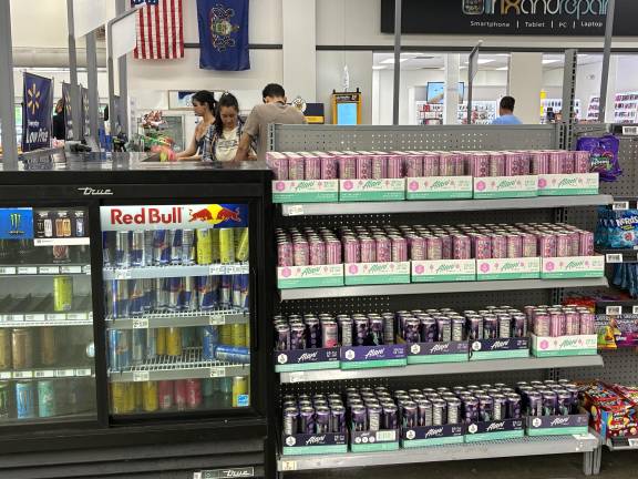 Energy drinks at Walmart in Milford, Pa. No ID is required to buy them. Photo: Juno Gara