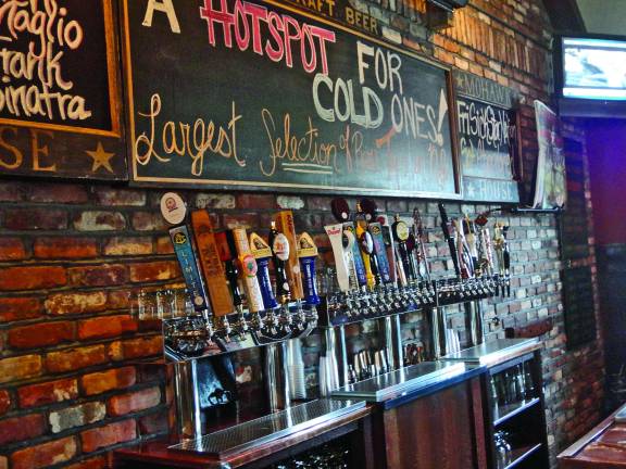 A small section of the 'largest selection of rare taps in NJ.'