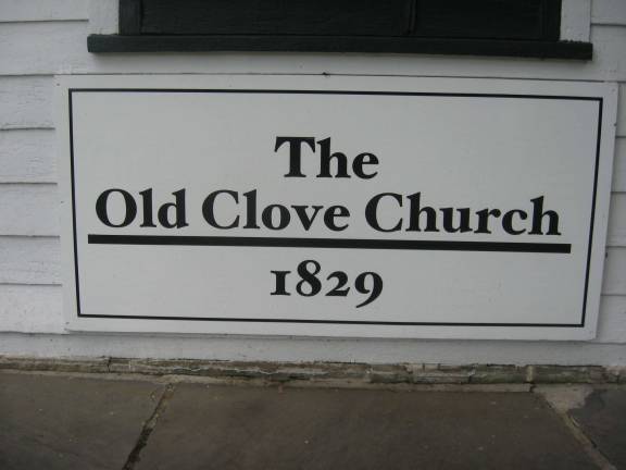 PHOTOS BY JANET REDYKEThe Old Clove Church has been a national and state landmark since 1982.