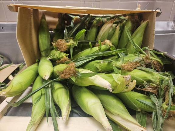 Corn from a local farm at Monroe-Woodbury. Photo provided.