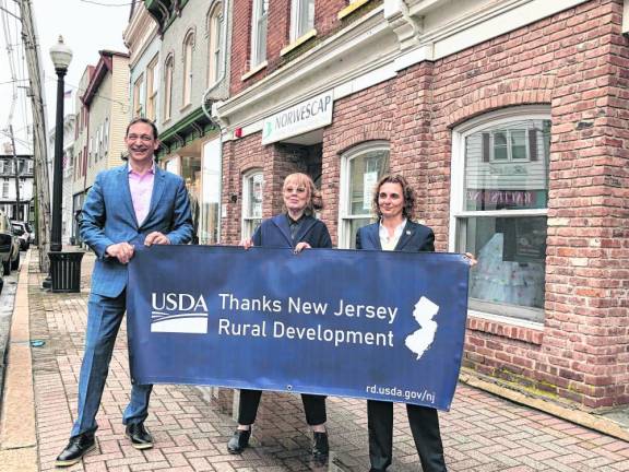 From left are Mark Valli, chief executive of Norwescap; Dianna Morrison, director of Pathways 2 Prosperity at Norwescap; and Jane Asselta, state director for New Jersey Rural Development with the U.S. Department of Agriculture.
