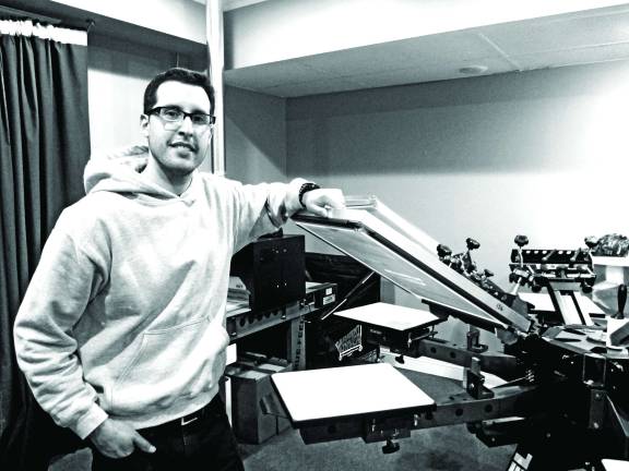 Photos by Viktoria-Leigh Wagner DeLoi with some of his printing equipment.