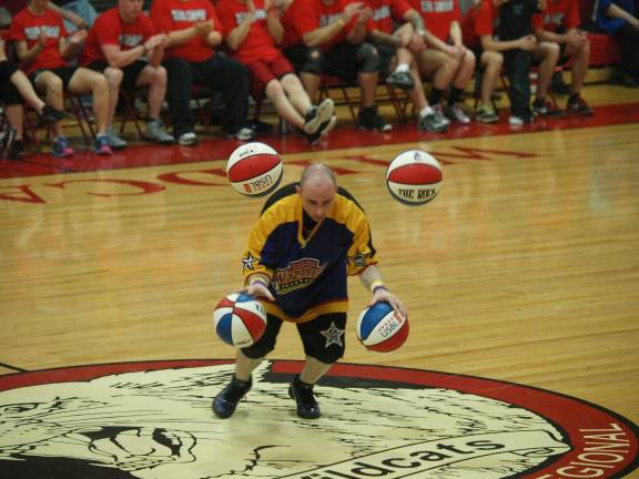 Some serious driblling skills were on display.