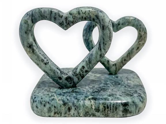 Julia Lengen of Sparta High School received Honorable Mention for the use of a unique material in a SoapStone sculpture ‘Love.’