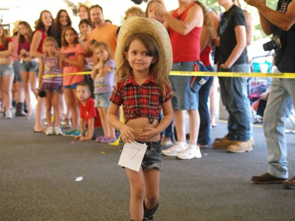 A contestant in the Daisy Duke look alike contest.