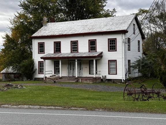 The Rickey farmhouse sits on the southbound side of Route 94 across from the farm in Vernon. (Photo provided)