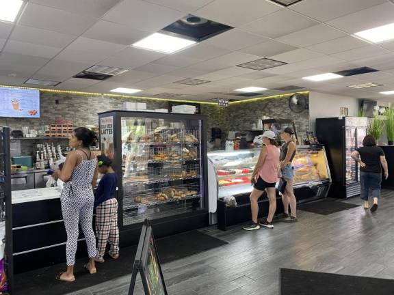 Pops Bagelry took up shop in a former Lakeland Bank branch in Hewitt. Almost everything was renovated - except the drive thru, which is now used to serve breakfast on-the-go. (Photo by Noah Pagella)