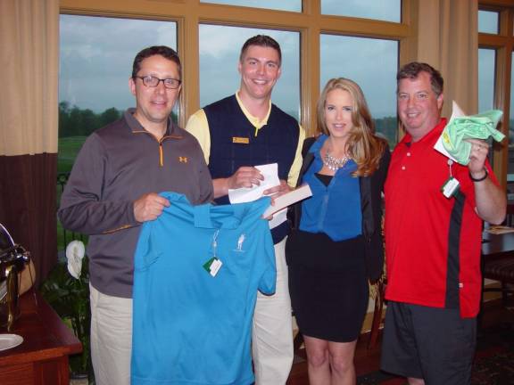 Photo courtesy John Whiting The Mcallan Hickory Scotch Tournament Winners Shoeman and Gordon with Brian Riley and the Mcallan Girl.