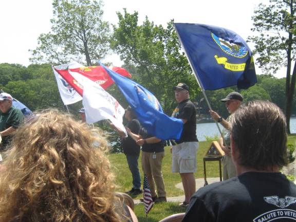 The call to colors acknowledged all branches of the military. (Photos by Janet Redyke)