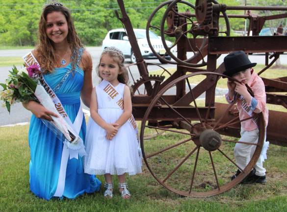 PHOTO BY GALE MIKO 2015 Miss Wantage Nicole Marie Chirico, Little Miss Carlie Tina DiCarlo and Little Mister Ayden James Krentz are shown on May 30.