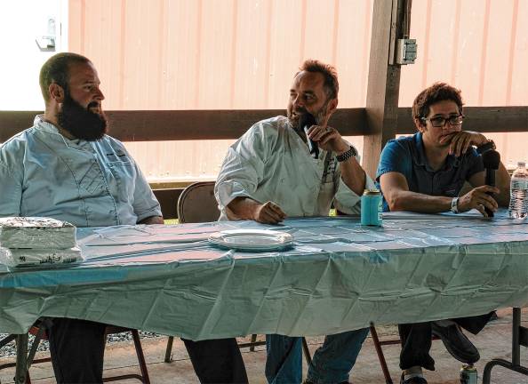 <b>Judges of the Chopped Sussex Cooking Challenge</b> are Evan Velthouse, <b>Florian Wehrli</b> and Robert Stella.