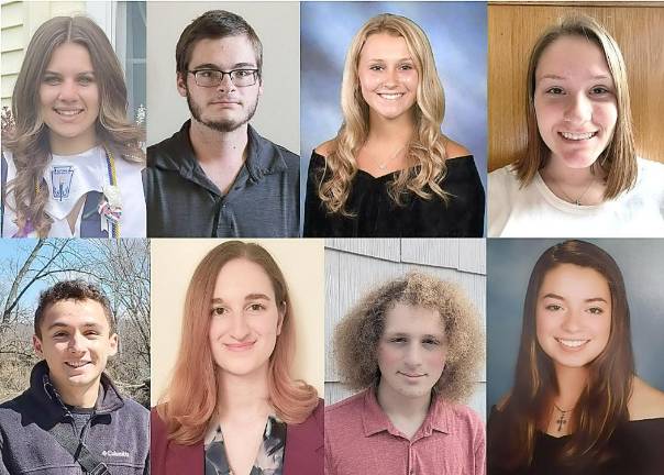 RoNetco recently honor several local students with scholarships. Top L-R: Elaina Voitek, John Dobroskok, Hannah Doyle, and Brianna Parker. Bottom L-R: Kieran Kane, Amanda Palomba, Noah Jacobson, and Charlize Lowrie.