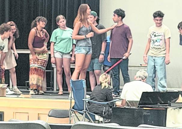 <b>The cast of ‘Percy Jackson &amp; The Lightning Thief: The Musical’ rehearse.</b>