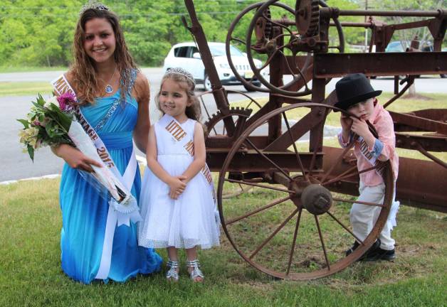 Miss Wantage 2015 Nicole Marie Chirico winnner is shown with Little Miss Carlie Tina DiCarlo and Little Mister Ayden James Krentz.