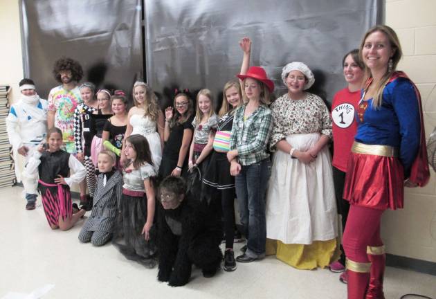 Photo by Viktoria-Leigh Wagner Children and workers at the Sussex County YMCA are shown during last week's costume party.