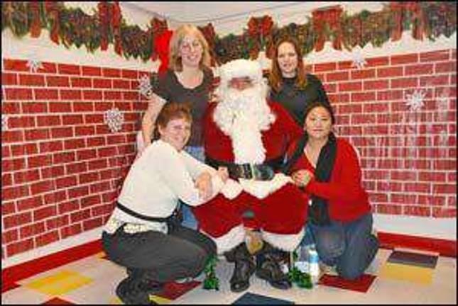 It's always a good time when Santa's in the house