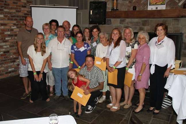 Photos by Amy Cilli Participating gardeners with Becca Tucker, Editor of Dirt Magazine; Jeanne Straus Publisher of Straus News and Sparta Mayor Molly Ann Whilesmith.