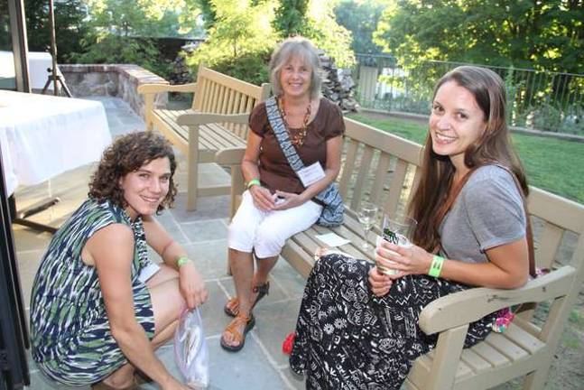 Dirt Editor Becca Tucker with Jenna Gersie of Wantage and Therese Mattil of Wantage.