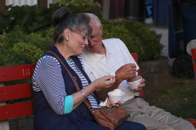 Linda and Paul have been married for 50 years, and have been coming to the Sussex County fair since 1955. Each year, they conclude their visit with ice cream.