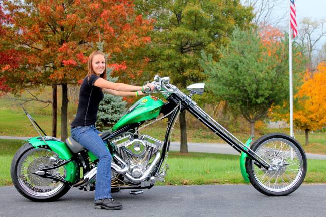 Green chopper on sale bike