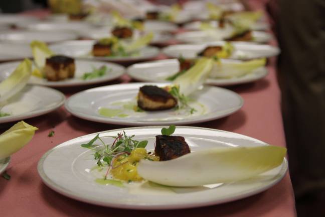 A sampling of food offered at the event.