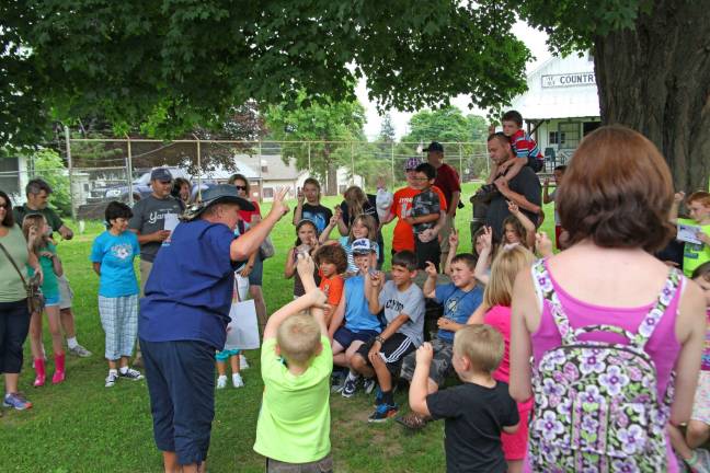 Opening ceremonies at Space Farms Jr. Zookeeper Day.