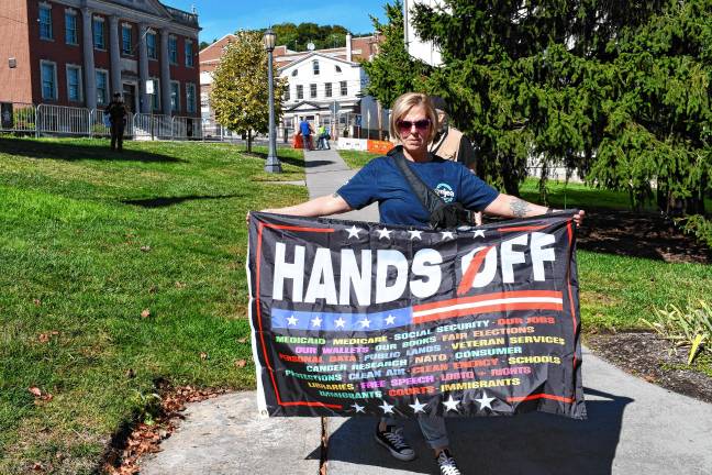 TB3 Angela DeLuccia, president of the Sussex County Education Association, one of the organizers of the rally.