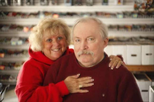 Linda and Bob Adams, owners of Bob's Collectibles