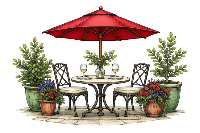 Outdoor dining in Sussex County, NJ