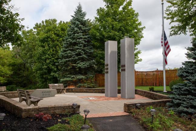 Chester Kiwanis 9/11 Memorial in Chester Community Park was one of the first in the nation to recognize everyone who perished September 11, 2001. Photo by Aja Brandt
