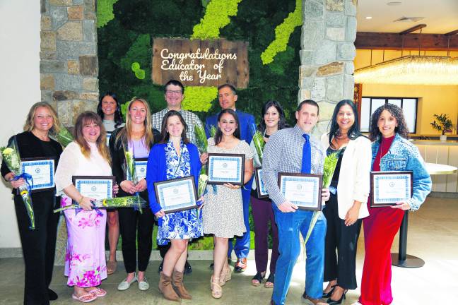 <b>Vernon Township School District’s Educators of the Year are shown.</b>