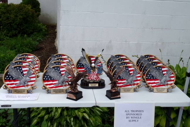 Trophies and awards await the winners in numerous categories. They were sponsored by Wingle Supply.