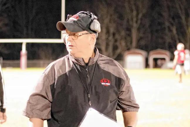 <b>Bill Percey, head coach of the High Point Regional High School football team.</b>