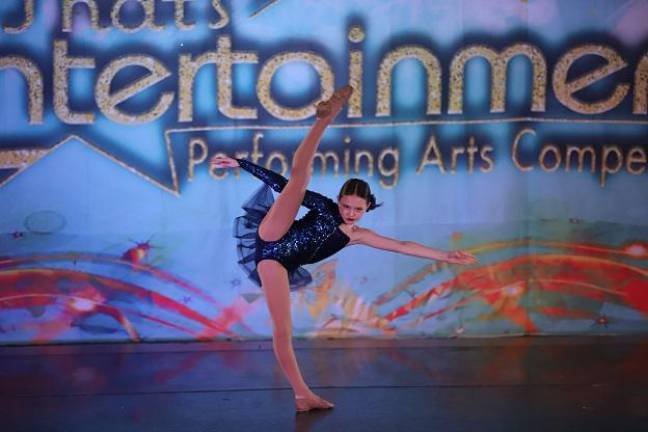 Audrey Bertagno of Vernon won first overall for her jazz dance ‘Lone Digger’ in the Junior Advance Division.