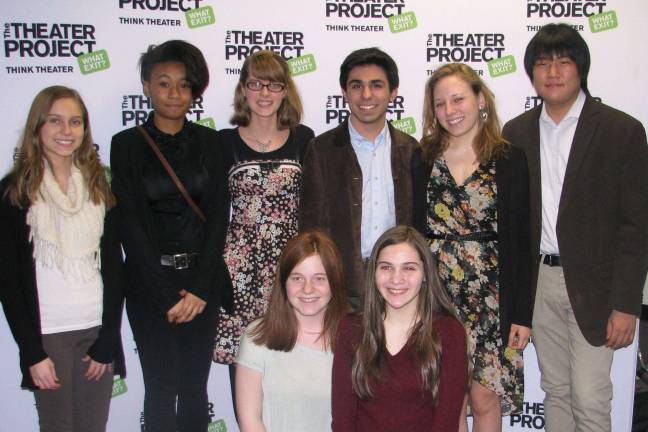 2013 Winners and honorable mentions: First row, left to right: third-place (tie) winner Emma Ohlig, of Westfield, and first-place winner Christine Vapsva, of Berkeley Heights. Second row, left to right: Sophia Nitkin,of Linden, Ashley Neal, of Scotch Plains, second-place winner Reeve Harden, of Newton, Phillip Anastassiou, of Tenafly, Rebecca Koch, of Washington Township, and third-place (tie) winner Nicolas Cho, of Glen Rock. Photo by Kevin Sebastian