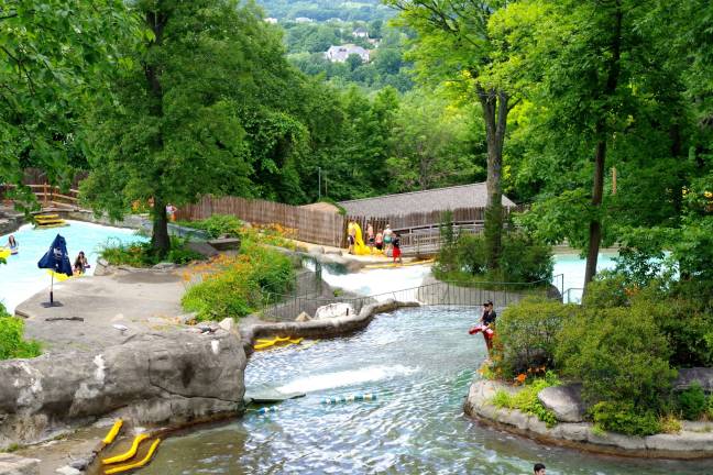 Waterfalls are everywhere throughout the lower sections of the park.