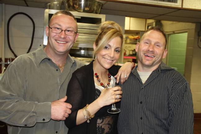 Kevin Hines and Stenin Distler-Hines of West Milford and Andrew Wecht of Byram.