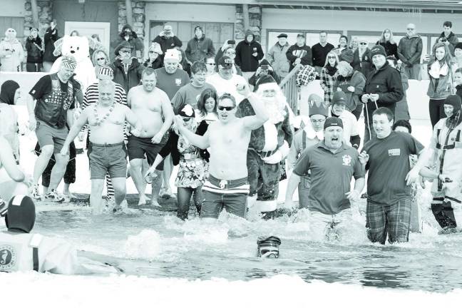 Taking the icy plunge for charity