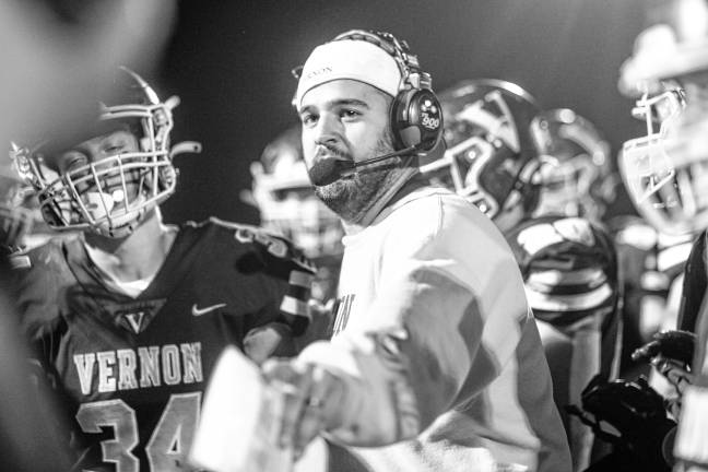 <b>Vernon Township High School head football coach Joe Down was named Coach of the Week for the Super Football Conference for the week of Oct. 3. There are 107 schools in the SFC. </b>