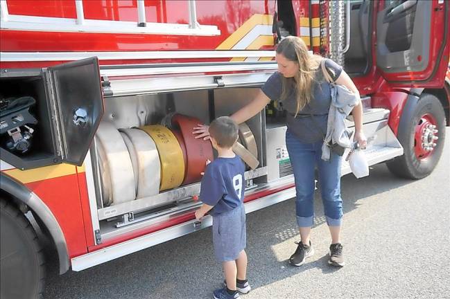 Kids got to explore fire trucks and other emergency vehicles at the Open House.