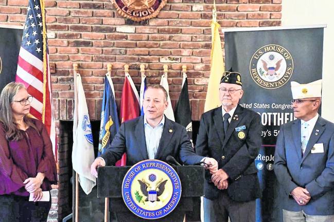 <i><b>U.S. Rep. Josh Gottheimer announces new action to honor and support local veterans.</b></i>